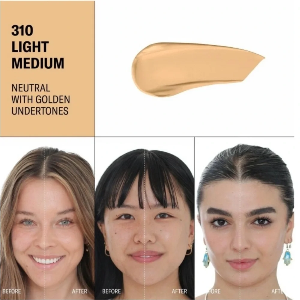 Youthforia Date Night 310 Light Medium Nuetral Foundation NIB